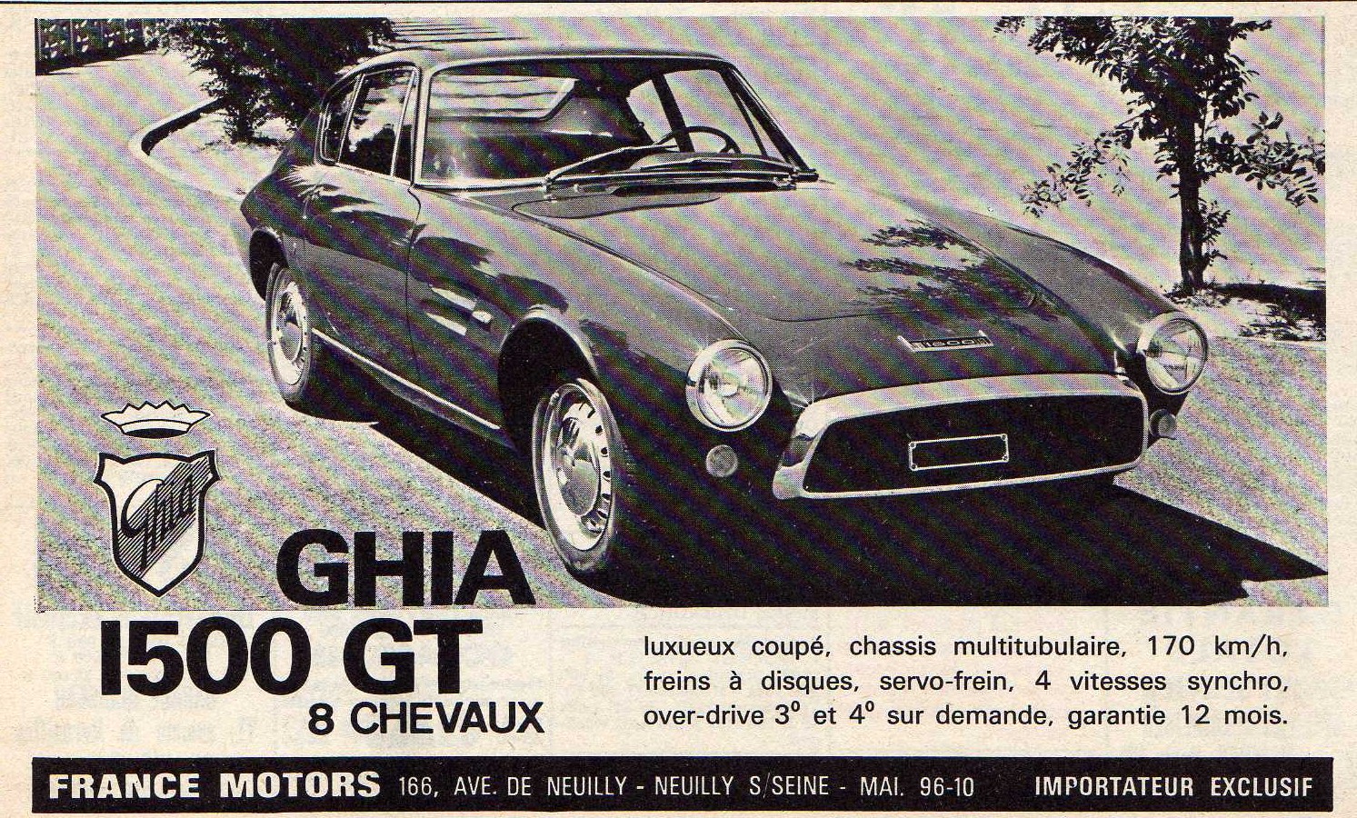France Motors Ghia 1500 GT advertisement