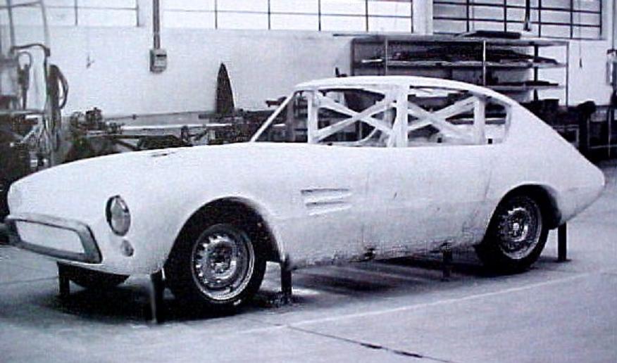 Ghia 1500 GT body on tubular chassis in factory