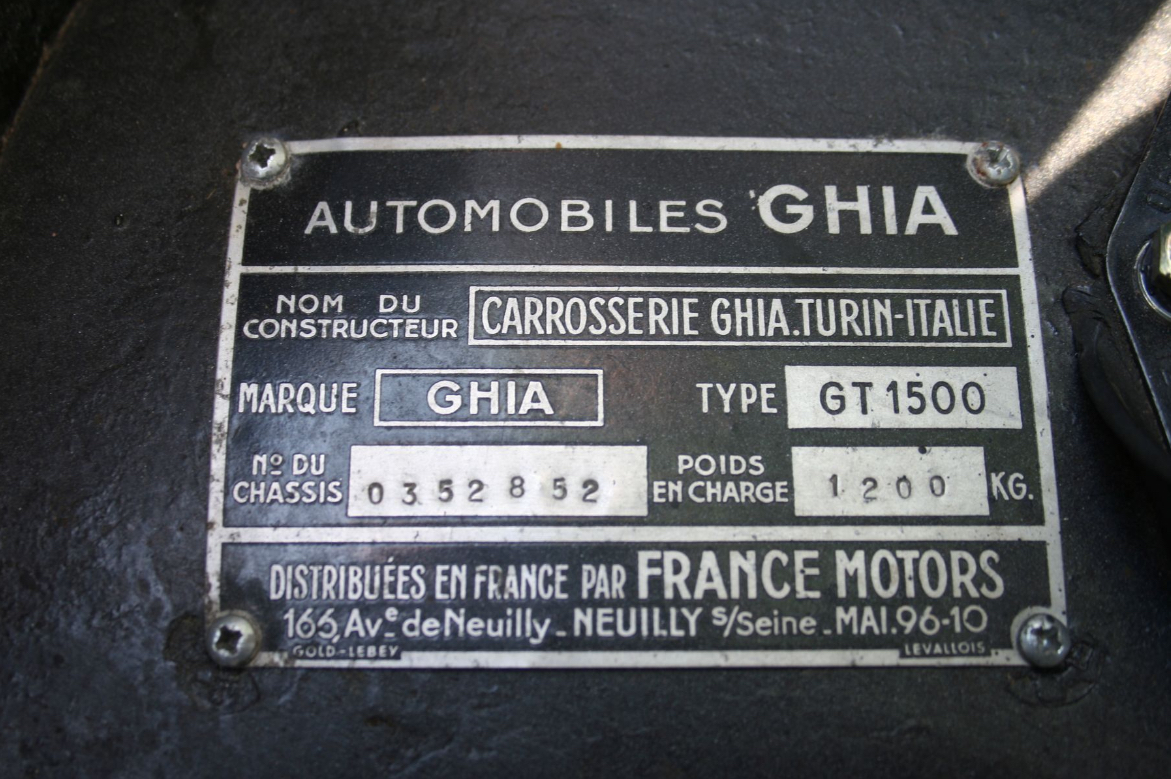Ghia 1500 GT #0352852 - Photo 25